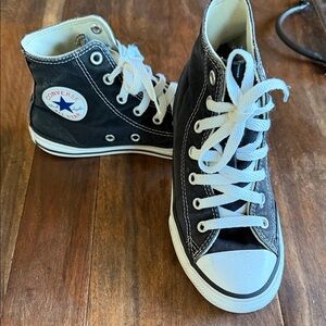Converse Kids Black and White High-Top Sneakers